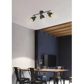 Trio Punch 3er schwarz matt/Goldfarbig