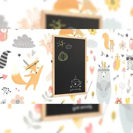 ALLboards Schwarze Kreidetafel 60×40 cm, ECO-Holzrahmen