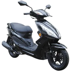 Motorroller GT UNION "GT3 25", schwarz (schwarz, schwarz), Motorroller & Mofas, 25 km/h, Luftgekühlter Motor, B:68cm H:105cm L:183cm