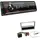 EHO Kenwood KMM-BT209 1-DIN Autoradio Media Receiver Bluetooth USB AUX mit Einbauset passend für Opel Corsa C 2000-2004 matt Chrom
