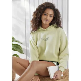 LASCANA Hoodie mit Frontprint grün 32/34