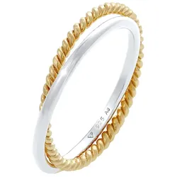 Elli Wickelring Klassik Fein Gedreht 925 Silber Ringe   Damen 