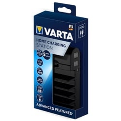 Varta Home Charging Station mit 5 Port, 2 USB 2,4A, 2 USB 1,0A und ein USB-C Ausgang, max. 10A 50W