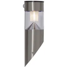 STAR TRADING LED Edelstahl mit Bewegungsmelder, 10LM/80LM - Silber