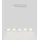 Hell JANE 5-flg. 86 cm rund Aluminiumfarben matt