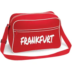 multifanshop Retrotasche - Frankfurt - Textmarker - Druck weiß - Tasche