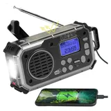 Duronic SDAB1 Kurbelradio schwarz