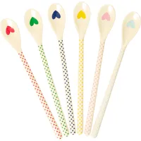Rice Melamin Latte Löffel Favorite Hearts 6er, L22cm, diverse