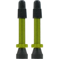 VAR 2 Alloy Presta Ventile 35mm aluminium grun
