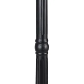 QAZQA Außenlaterne 220 cm Aluminium 3-flammig E27 IP44 schwarz