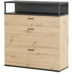 Schuhschrank   Molino , holzfarben , Maße (cm): B: 99,9 H: 108 T: 37,4