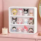Bqkroa 30×30×8cm Sammlervitrine Hängend: 3 Schicht Acryl Vitrine Schaukasten, Wandmontage Hängend mit Magnettür, Schaukasten Vitrine für Wandmontage und Sammlerobjekte, Display Case für Figuren
