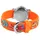Excellanc Kinderarmbanduhr, Silikonarmband - Silber/Orange
