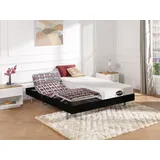 Relaxbett elektrisch - Matratzen mit Memory Schaum & Bambus - LYSIS III von NATUREA - mit OKIN-Motor - 2 x 90 x 200 cm - Schwarz