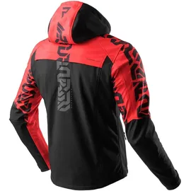 Rebelhorn Slash Softshell Motorradjacke Schwarz/Rot L