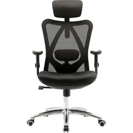 SIHOO Bürostuhl Kunstleder Schwarz