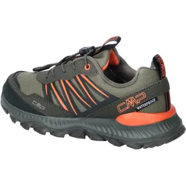 CMP Kids Atik Low WP Outdoor Schuhe Militare-Arancio 14EP