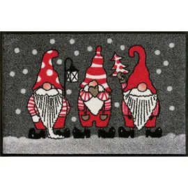 Wash+Dry Winterzwerge 40 x 60 cm grau