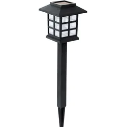 LED Solar Steck Lampe Außen Leuchte Garten Weg Erdspieß Terrassen Beleuchtung 504076