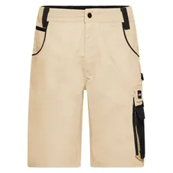 Workwear Shorts JN835, stein-grau/schwarz, Größe 42 - grau/schwarz - 42