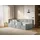 Selsey Cloudy – Kinderbett 90x200, Rausfallschutz, Kopfteil links, Samt Grau