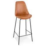 KADIMA DESIGN Hochstuhl Küchenhocker aus Metall und Synthetik Industrie Retro Stil | Gr.: onesize