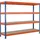 Schulte Lagertechnik Weitspannregal Holz/Spanplatte 245 x 198 cm blau