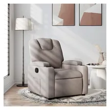 vidaXL Relaxsessel Taupe Stoff