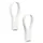 ZONE Denmark Loop Handtuchklammern, Handtuchaufhänger, Magnetische Handtuchclips, Klammern/Clips für Handtücher und Geschirrtücher, 9 cm, 2 Stück, Weiß
