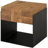 MASSIVMOEBEL24.DE Couchtisch Eiche Schwarz 40 x 35 x 35 cm