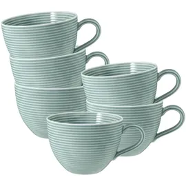 SELTMANN WEIDEN Beat Color Glaze Cappuccinotasse 0,35 l Blau 6 St.