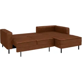 Home Affaire Eckcouch Leder 2-Sitzer Braun