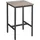 VASAGLE Bartisch Stehtisch 60 x 60 x 92 cm Grau/Schwarz
