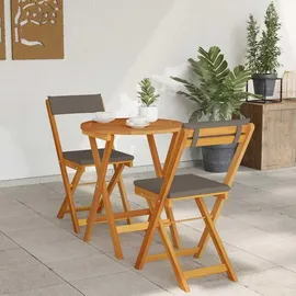 vidaXL Bistroset 3-tlg. Braun