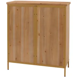 Mendler Apothekerkommode 94 x 80 x 35 cm Blau