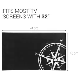 kwmobile 32" Staubschutzhaube Weiß