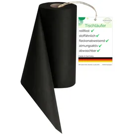 Sensalux Vlies-Tischläufer 50 cm x 25 m Schwarz