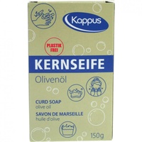 Rannenberg & Friends Kernseife Olivenöl | Curd Soap 150g | milder Alleskönner für Körper, Wäsche, Haushalt | 100% ohne Plastik