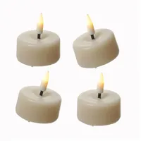 283 LED Mini Teelichter 3,5 cm creme 4 St.