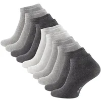 STARK SOUL® 10 Paar in Grautöne-Mix | Gr.: 43-46
