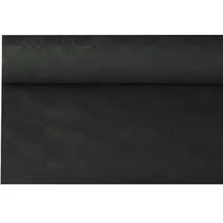 Papstar 6 Papiertischtuch mit Damastprägung 8 m x 1,2 m schwarz