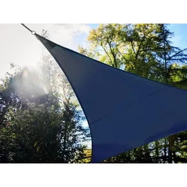 Perel Sonnensegel mit LED-Beleuchtung Dreieckig 3,6 m x 3,6 m x 3,6 m Dunkelblau