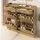 modfu Schuhschrank 110 x 100 x 26 cm 2 Schubladen / beige