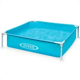 Intex Miniatur-Babypool für den Außenbereich, 120 x 30 cm, für den Außenbereich, oberirdischer Rahmen, Kinderschwimmen und Lehren, Babypool für Kinder ab 3 Jahren, Blau