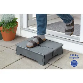 Wenko Secura Trittstufe klappbar grau 250 kg Badewannen Hocker Einstiegshilfe