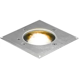 EVN LED-Bodenleuchte Aluminium Edelstahl Glas 135x135mm 7W 3000K 373lm silber