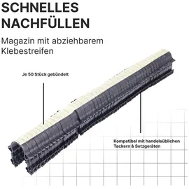 Sanpro Tackernadeln, Heizrohrhalter für Fußbodenheizung, Anzahl 10.000 Stück