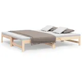 vidaXL Tagesbett Ausziehbar 2x(90x190) cm Massivholz Kiefer1369468