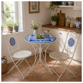 Hti-Living Gartentisch 55 x 55 x 68 cm Creme