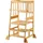 Wiltec Kinderstuhl Lernturm 57 x 46 x 90 cm Bambus